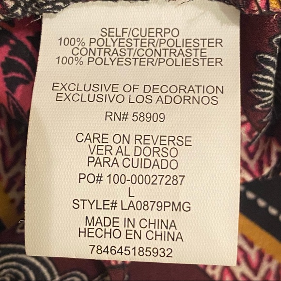 GIBSON LATIMER | DIAMOND BLOUSE WITH BLACK TASSELS - Picture 14 of 15